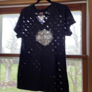 Harley Davidson Ladies Tee with peekaboos